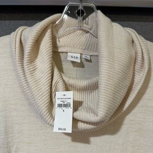 NWT Cream GAP Cowl Sweater, S
